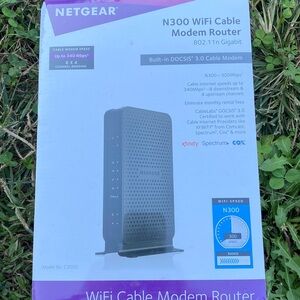 NETGEAR N300 Black WiFi Modem Router